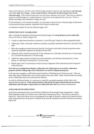 Complete ultrasonic testing work book