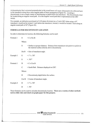 Complete ultrasonic testing work book
