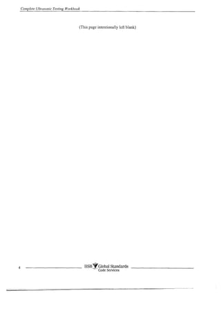 Complete ultrasonic testing work book