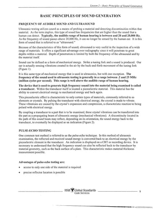 Complete ultrasonic testing work book