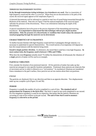 Complete ultrasonic testing work book