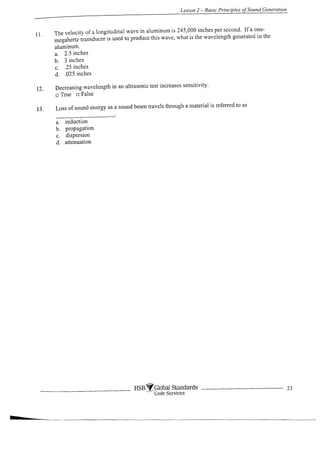 Complete ultrasonic testing work book