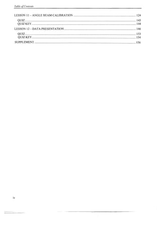 Complete ultrasonic testing work book