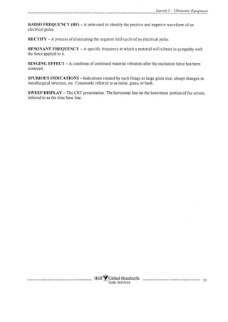 Complete ultrasonic testing work book