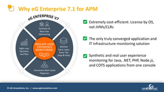 The Complete User Experience Monitoring Solution - eG Enterprise v7 | PDF