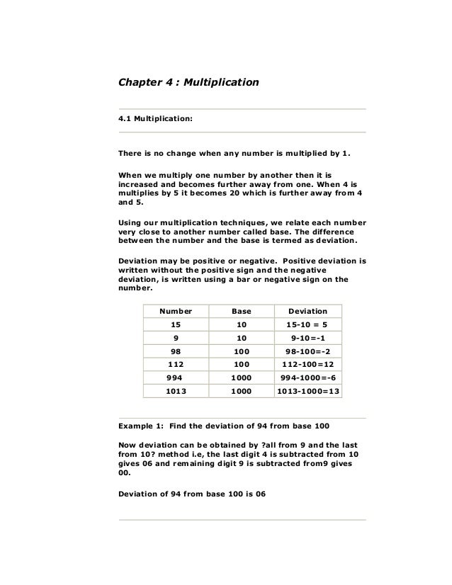 complete vedic maths