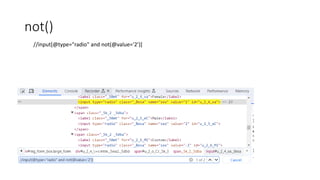 not()
//input[@type="radio" and not(@value='2’)]
 