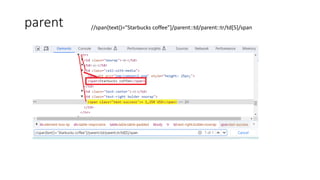 parent //span[text()="Starbucks coffee"]/parent::td/parent::tr/td[5]/span
 