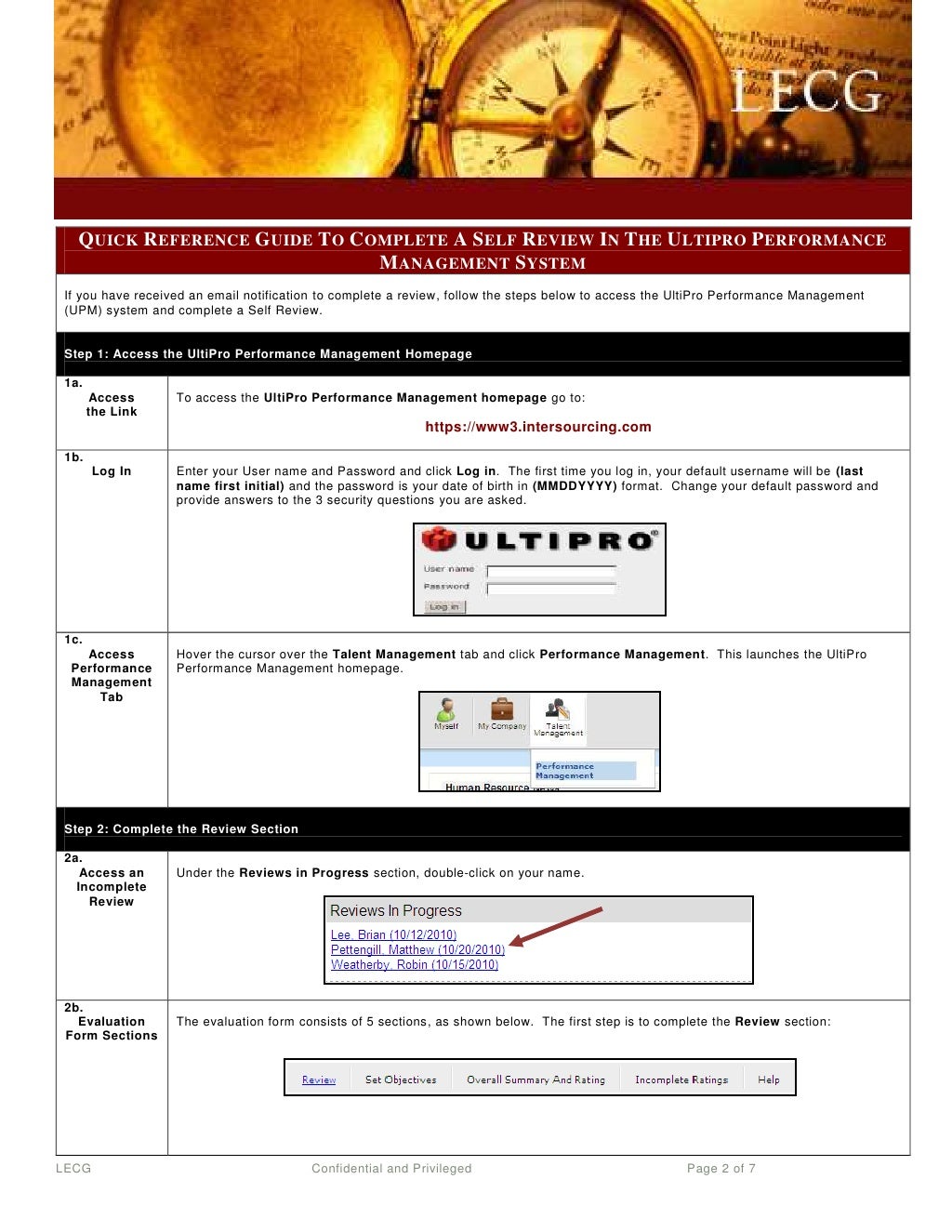 Completing A Review Quick Reference Guide