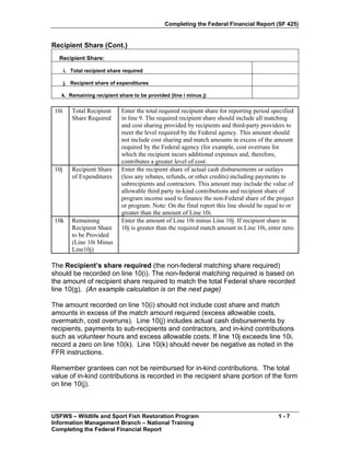 Completing The FFR SF-425 Version 1 1 Final9309pm | PDF