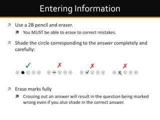 Completing the MCQ answer sheet | PDF