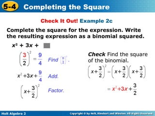 Completing the square | PPT