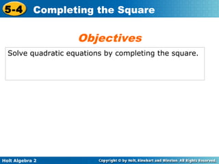 Completing the square | PPT