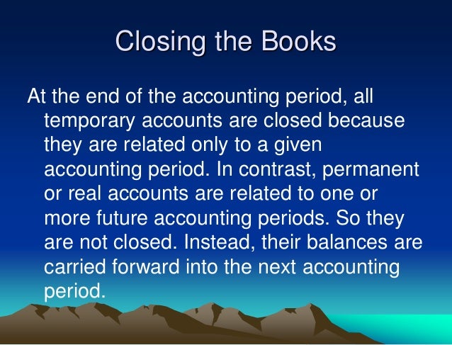 Completion Of The Accounting Cycle