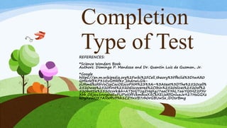Completion type of Test | PDF