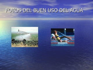 FOTOS DEL BUEN USO DEL AGUA 