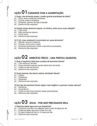 CORTEAQUICORTEAQUI
QUESTIONÁRIOS
 
