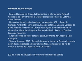 Todo o semi-árido brasileiro está sujeito ao processo de desertificação. Cerca de 50% da área da caatinga já não possui mais cobertura vegetal.