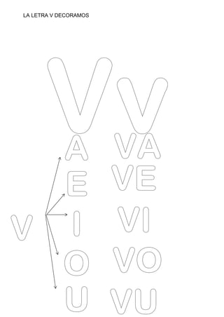 LA LETRA V DECORAMOS
 