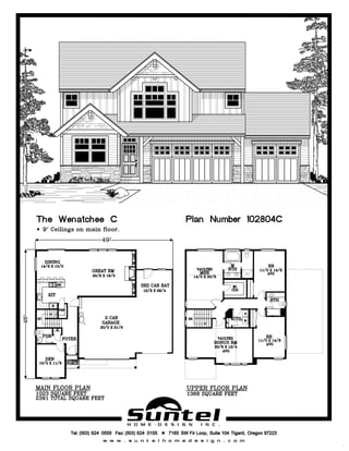 2391 Total Sq. Ft.
Call or Text 503-707-9195
www.CustomHomesOnYourLand.com
Ask About $0 Down Financing
Columbia Construction, Inc CCB# 199903
Page 107
 