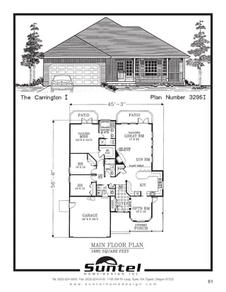 H O M E • D E S I G N I N C .
Tel: (503) 624-0555 Fax: (503) 624-0155 7165 SW Fir Loop, Suite 104 Tigard, Oregon 97223
w w w . s u n t e l h o m e d e s i g n . c o m
61
Call or Text 503-707-9195
www.CustomHomesOnYourLand.com
Ask About $0 Down Financing
Columbia Construction, Inc CCB# 199903
Page 30
 