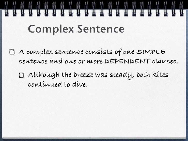 simple compound complex sentences