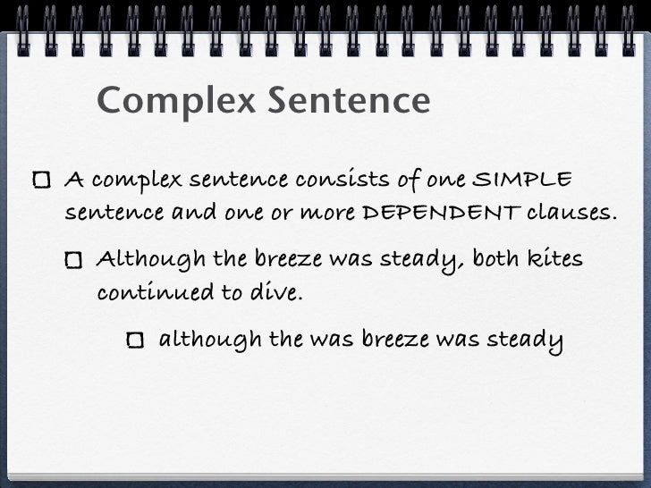 simple compound and complex sentences