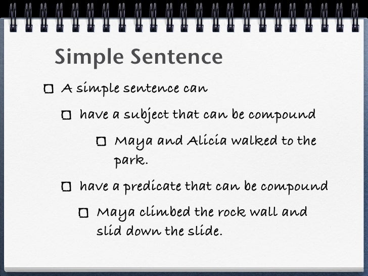 simple compound complex sentences simple compound and complex sentences