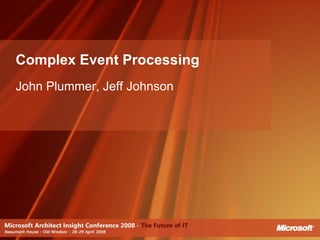 Complex Event Processing | PPT