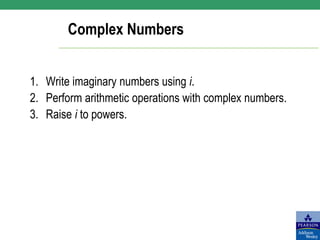 Complex-numbers.pd types of complex numbers | PDF