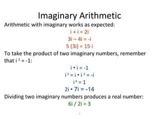 complex numbers 1 | PPT | Physics | Science