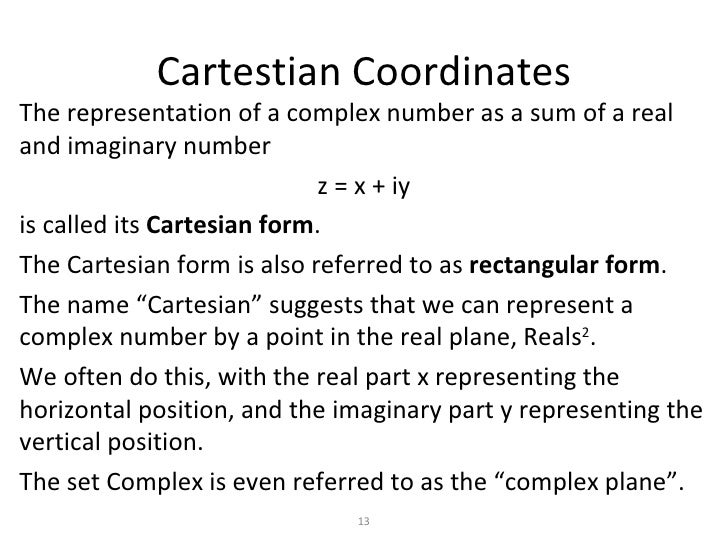 complex numbers 1 complex numbers cartesian form