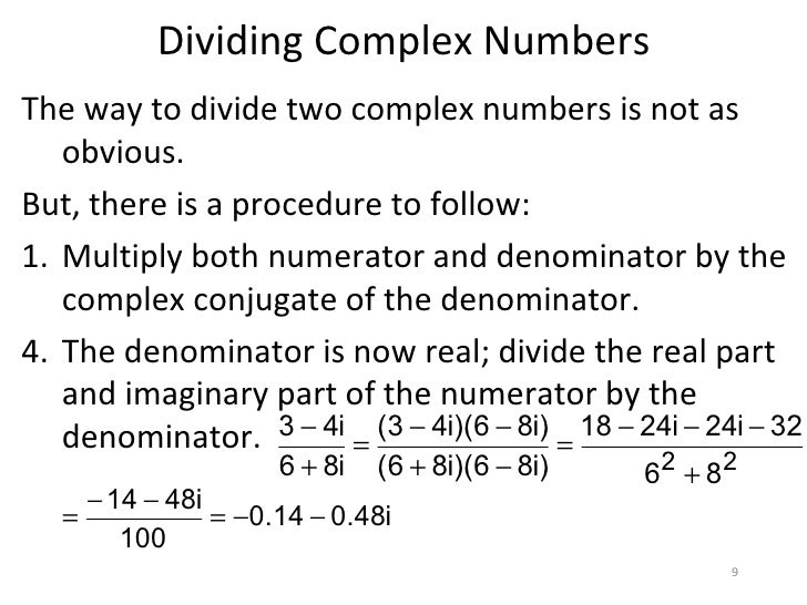 complex numbers 1