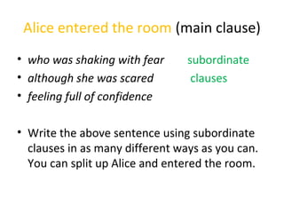 Complex sentences | PPT