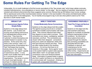 Some Rules For Getting To The Edge Indisputably, it’s no small challenge to find the human equivalents of the “few simple ...