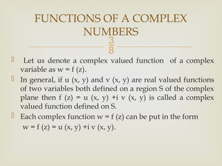 Complex Functions Math Example complex numbers and analysis lecture 010 | PPTX