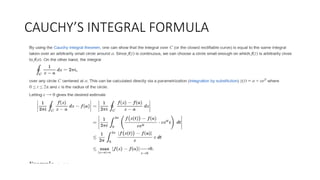 LINE INTEGRAL ,RECTIFIABLE ARC CAUCHY THEOREM OF RECTANGLE, INTEGRAL ...