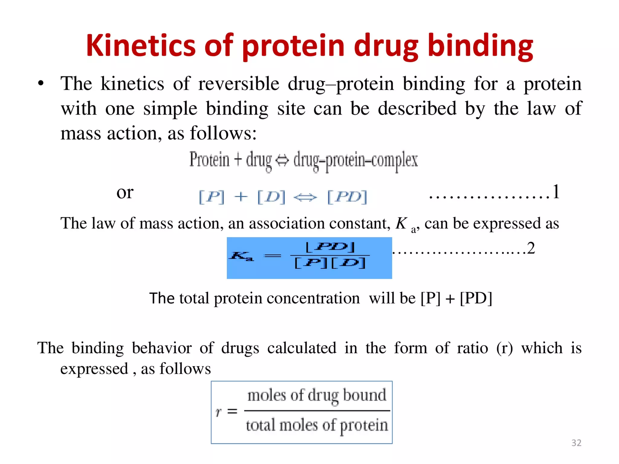 Complexation and protein binding (Physical Pharmaceutics I) PPT