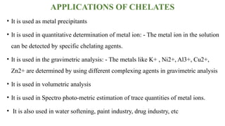 Metal Chellates PHYSICAL PHARMACEUTICS : COMPLEXATION AND PROTEIN BINDING.pptx