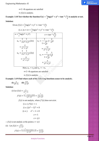 Complex differentiation contains analytic function.pptx