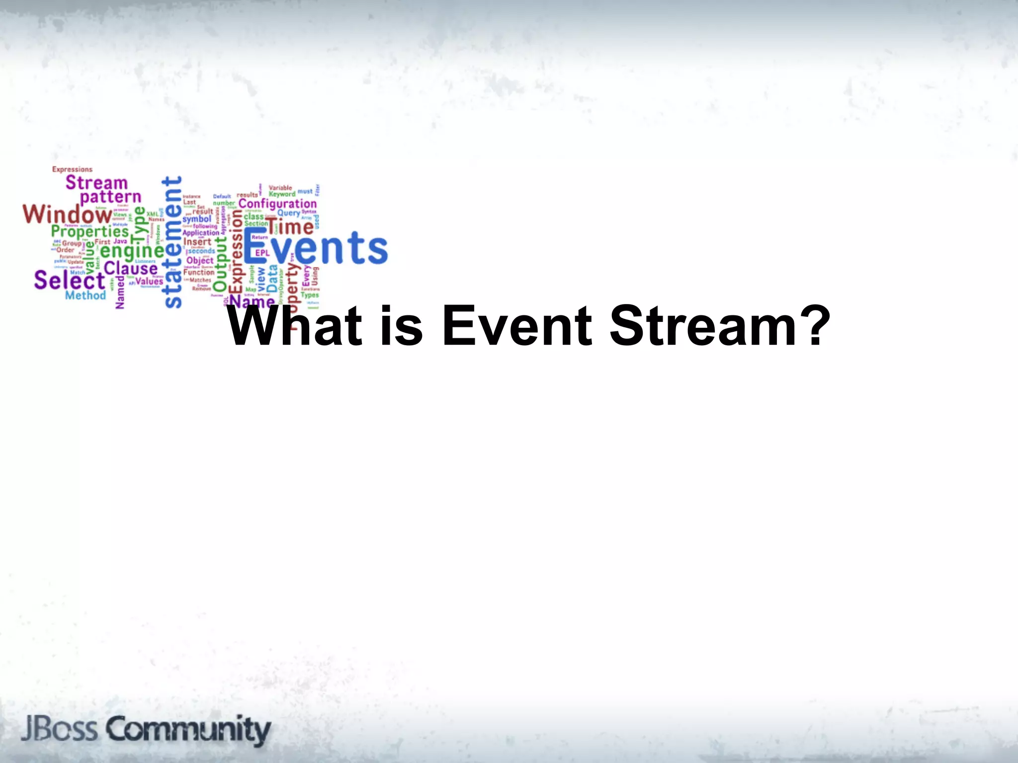 What is Event Stream?
 