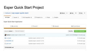 Esper Quick Start Project
 