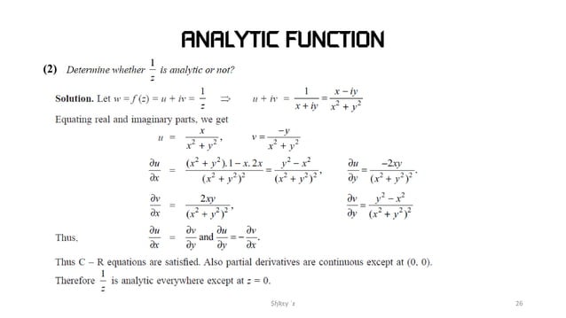 Complex function | PDF