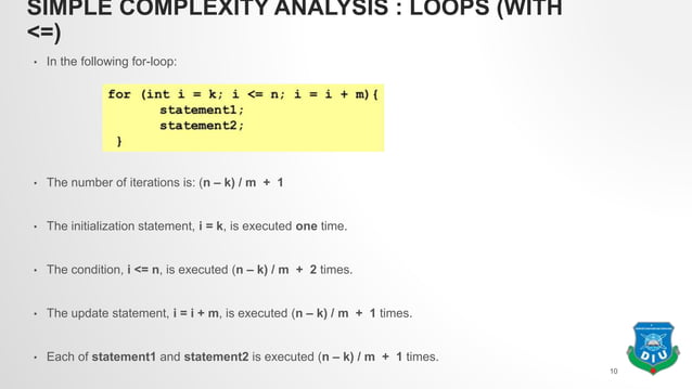 Complexity analysis in Algorithms | PPTX | Programming Languages ...