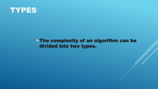 Complexity anlysis.pptx Computer Core Courses | PPTX