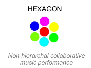 HEXAGON




Non-hierarchal collaborative
   music performance
 