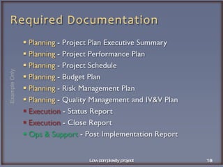 Low complexity project Example Only 