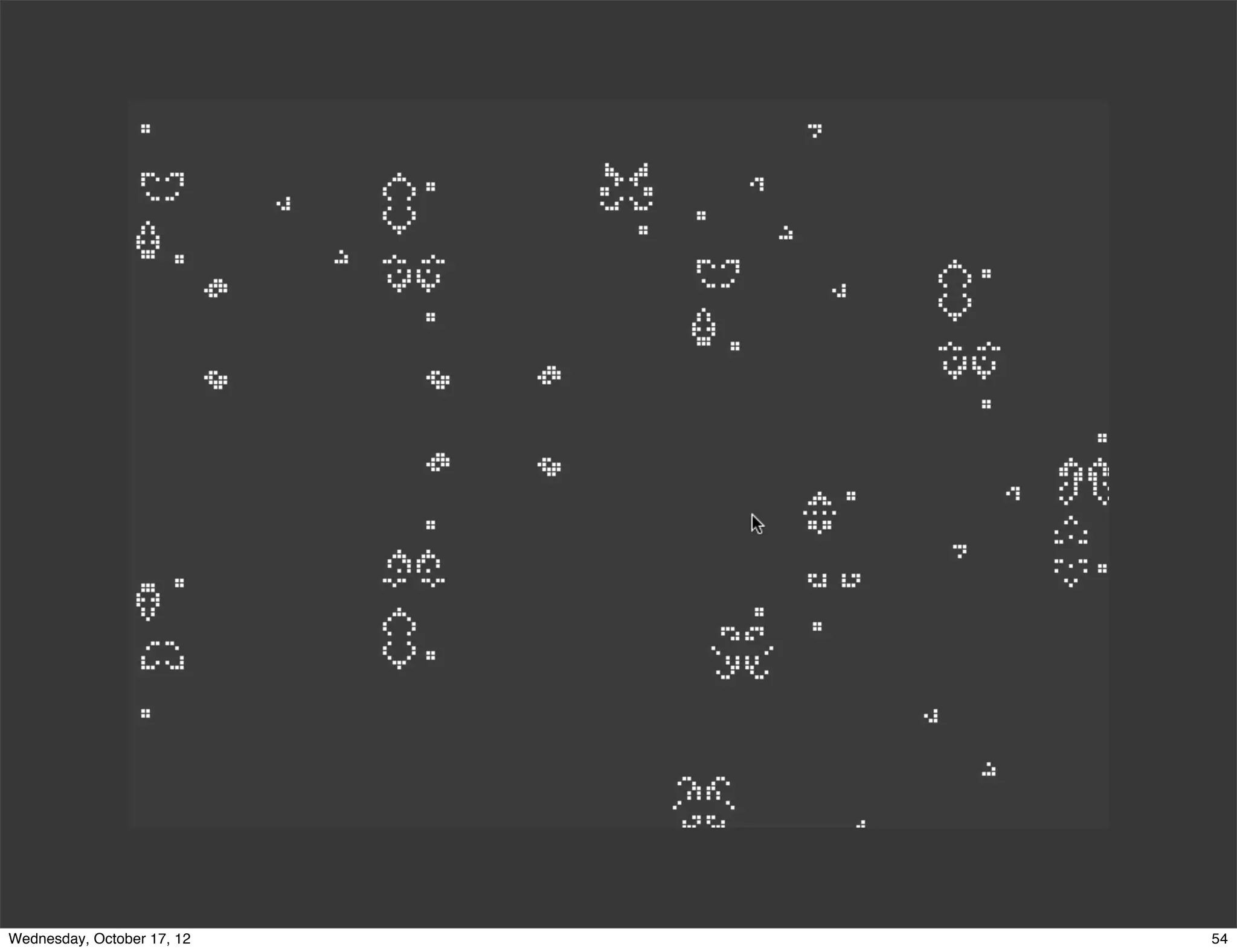 Wednesday, October 17, 12   54
 