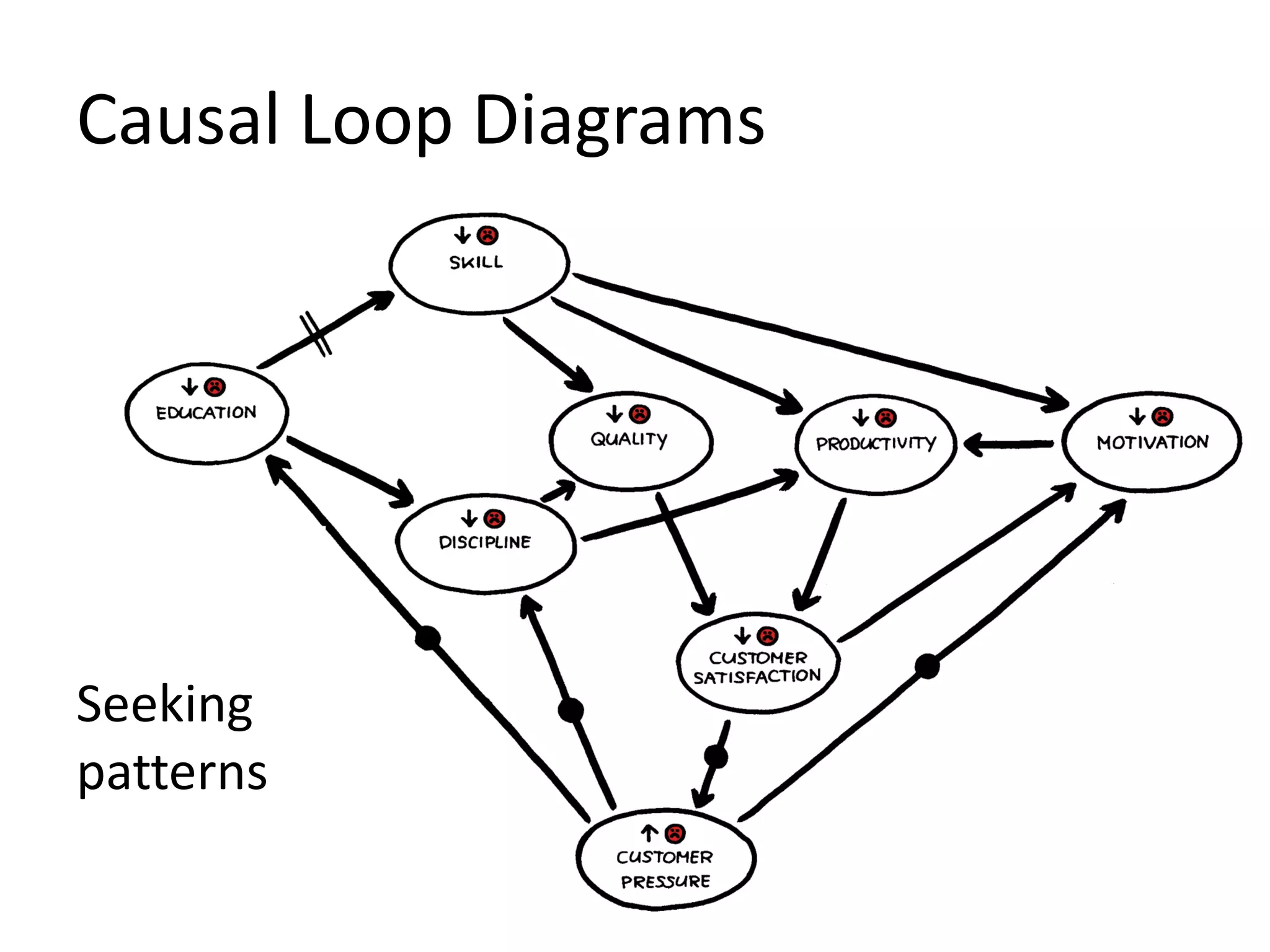 Causal Loop Diagrams
Seeking
patterns
 