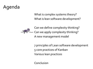 System Dynamics
Circular feedback loops and time-delayed relationships
Analysis through simulations and calculations
Jay Wright Forrester
(computer engineer)
1918-
Study of non-linear behavior of systems
 